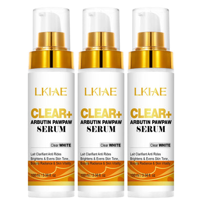 LKIAE Arbutin Whitening Set, With Vitamin C, Natural Papaya, Carrot, Remove Dark Spots, Melanin, Skin Moisturizer, Smooth Skin