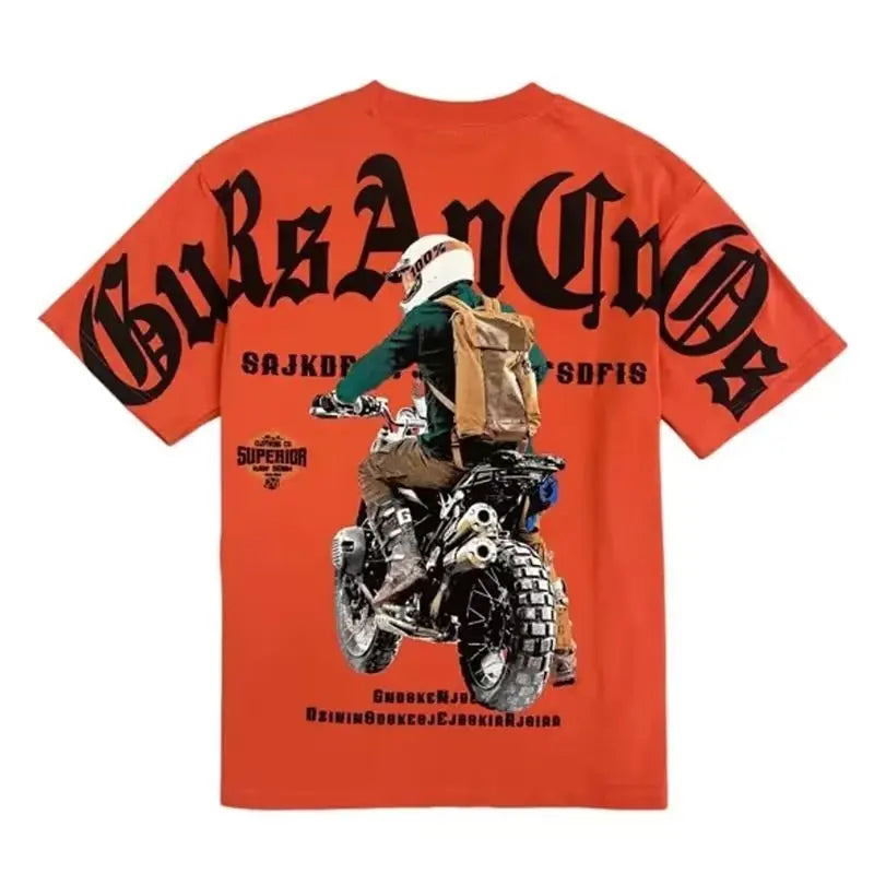2023 Summer Men's T Shirt Japan Harajuku Fashion Graphic T Shirts Men 100%Cotton Men Clothing Tops Tee Short Sleeve T Shirts Men