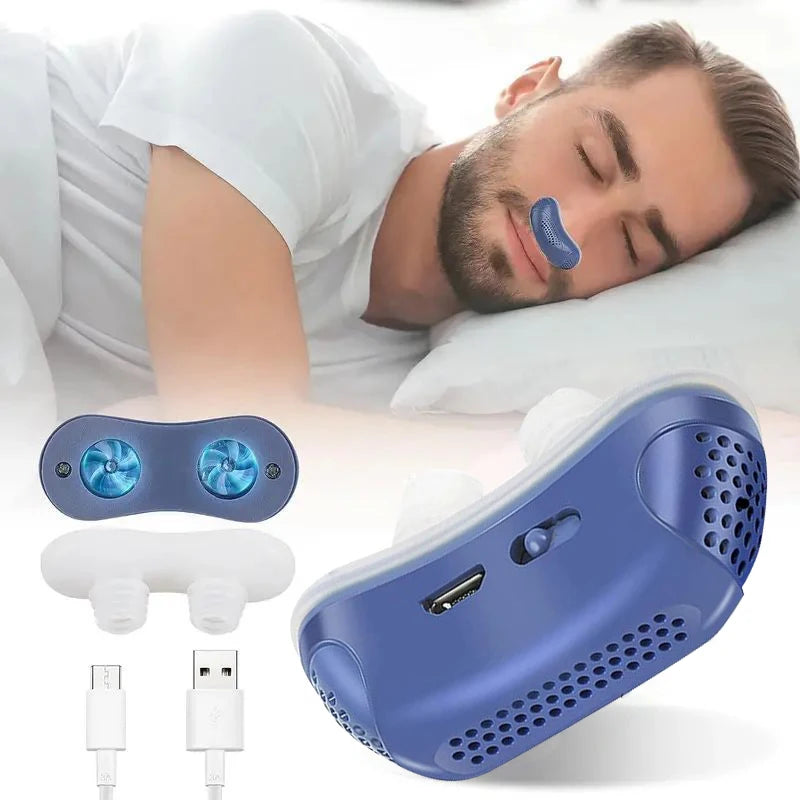 Anti Snoring Devices Upgraded Adjustable Wind Speed Electric Snoring Solution Snore Reducing Anti Snore Stopper Blue 2026