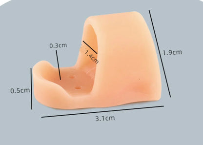 2Pcs Toe Straightener Thumb Valgus Protector Silicone Gel Foot Fingers Toe Separator Bunion Adjuster Feet Pads Relief Foot Pain