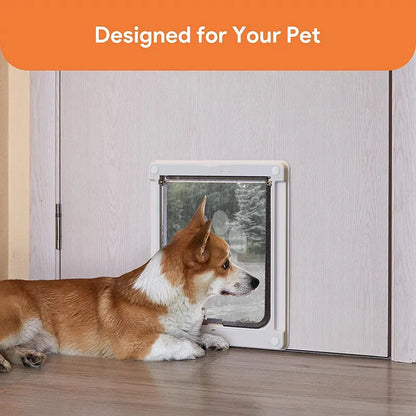 Strong Lockable Dog Door with Privacy Protection Flap Gate Pet Dog Door For Big Small Dogs Pet Safety Doors Easy to Install