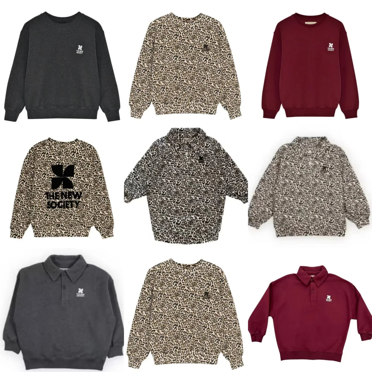 High quality Children's 25 Autumn Winter  Boys and Girls Leopard print Sweatshirt Top For boys and girls