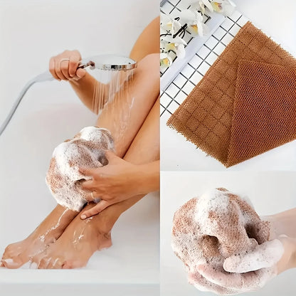 Long Nylon Scrub Towel Exfoliating Mesh African Net Bath Sponge Washcloth for Back Shower Skin Care Towel Exfoliating Body Scrub