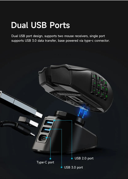 Gaming Mouse Wireless Charger For Logitech G403 G502 X Plus G703 G903 HERO Lightspeed Dock Station G PRO X Superlight Hero GPW2