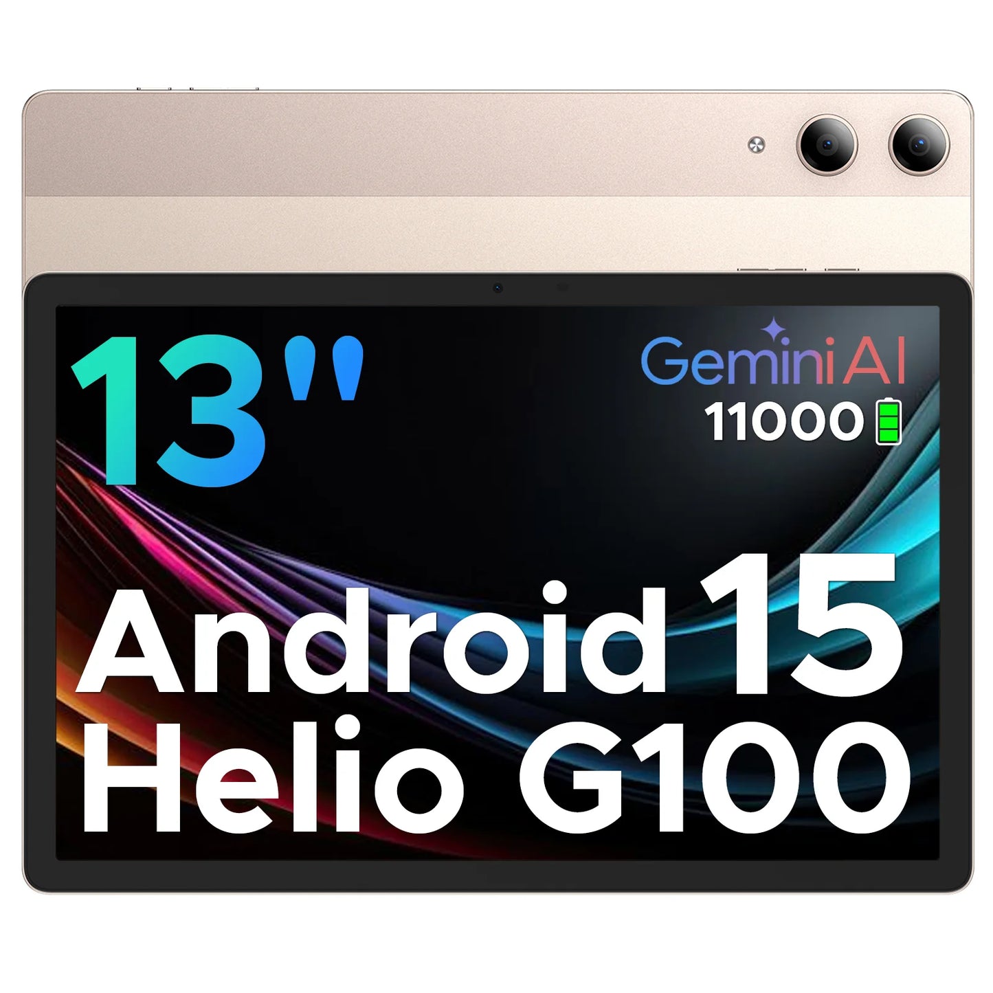 【Brand+】Doogee Tab E3 Pro 2 in 1 Tablet Pc 13" Android 15 Gemini Ai 32Gb Ram(8+24) 256Gb 11000Mah Battery Helio G100 Octa