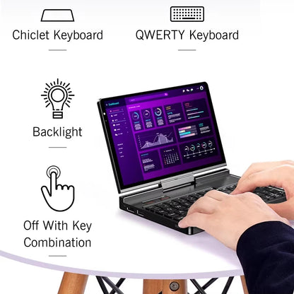 New GPD Pocket 4 2025 Mini Laptop PC 8 Inch AI 9 HX 370 8840U 16/32/64GB RAM 1/2TB NVME SSD 2K 144HZ Full-featured Handheld WIFI