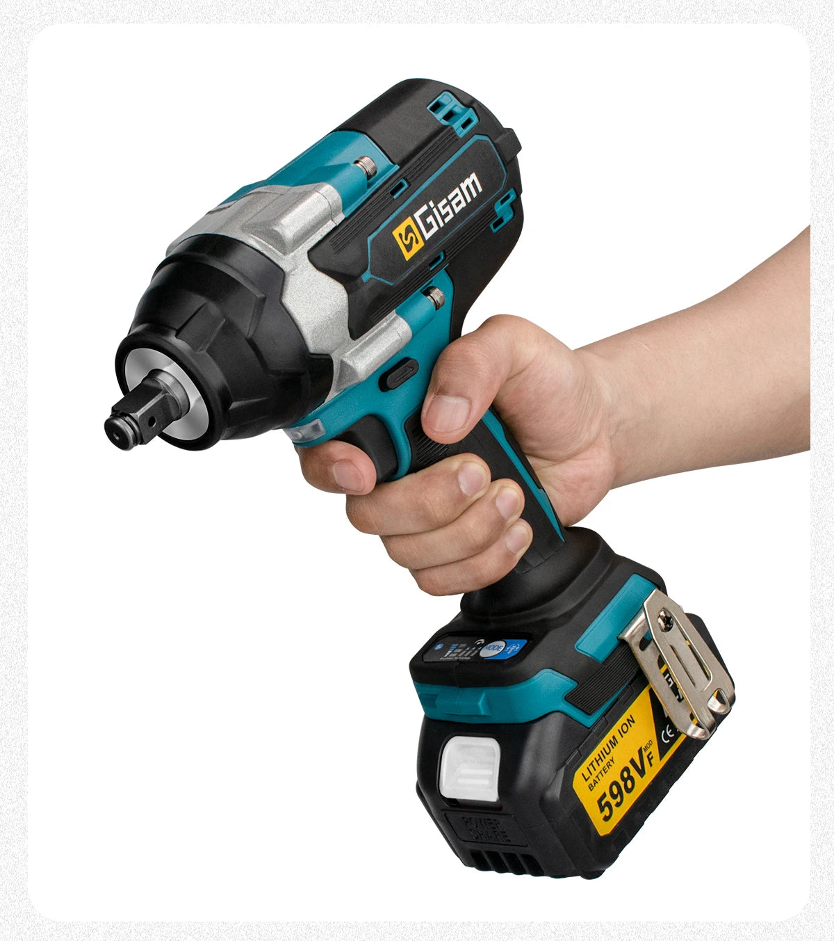 1800N.M Torque Brushless Electric Impact Wrench 1/2 inch Lithium-Ion Battery Cordless Wrench Tools For Makita 18V Battery Pins