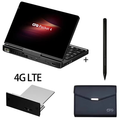 New GPD Pocket 4 2025 Mini Laptop PC 8 Inch AI 9 HX 370 8840U 16/32/64GB RAM 1/2TB NVME SSD 2K 144HZ Full-featured Handheld WIFI
