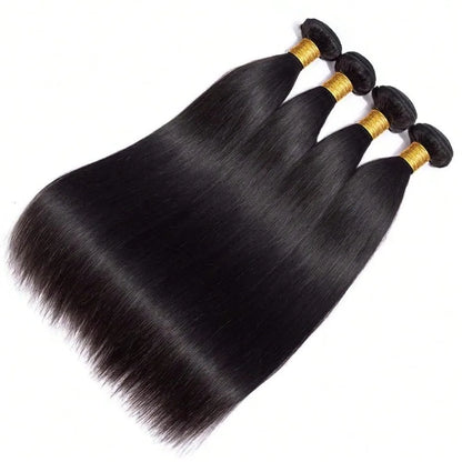 26 28 30 32 Inch 15A Human Hair Bundles Straight Bundles Human Hair Unprocessed Brazilian Virgin Hair Straight 3/4 Bundles Unit