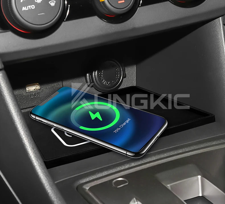 For Subaru XV Impreza 2018 2019 2020 2021 2022 15W Car Wireless Charger Mobile Phone Fast Charging Holder PVC