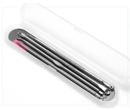 Acne Blackhead Remover Needle Tools Set  Blackhead Tweezer Pimple Extractor Stainless Steel Blackspot Removal Skin Care Tool