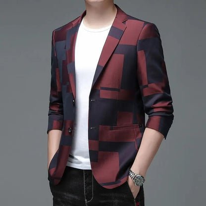 Jacket for Men Plus Big Size Oversize Black Man Suits and Blazers Fashion 2025 Menswear Elegant Clothing Coats High Quality New