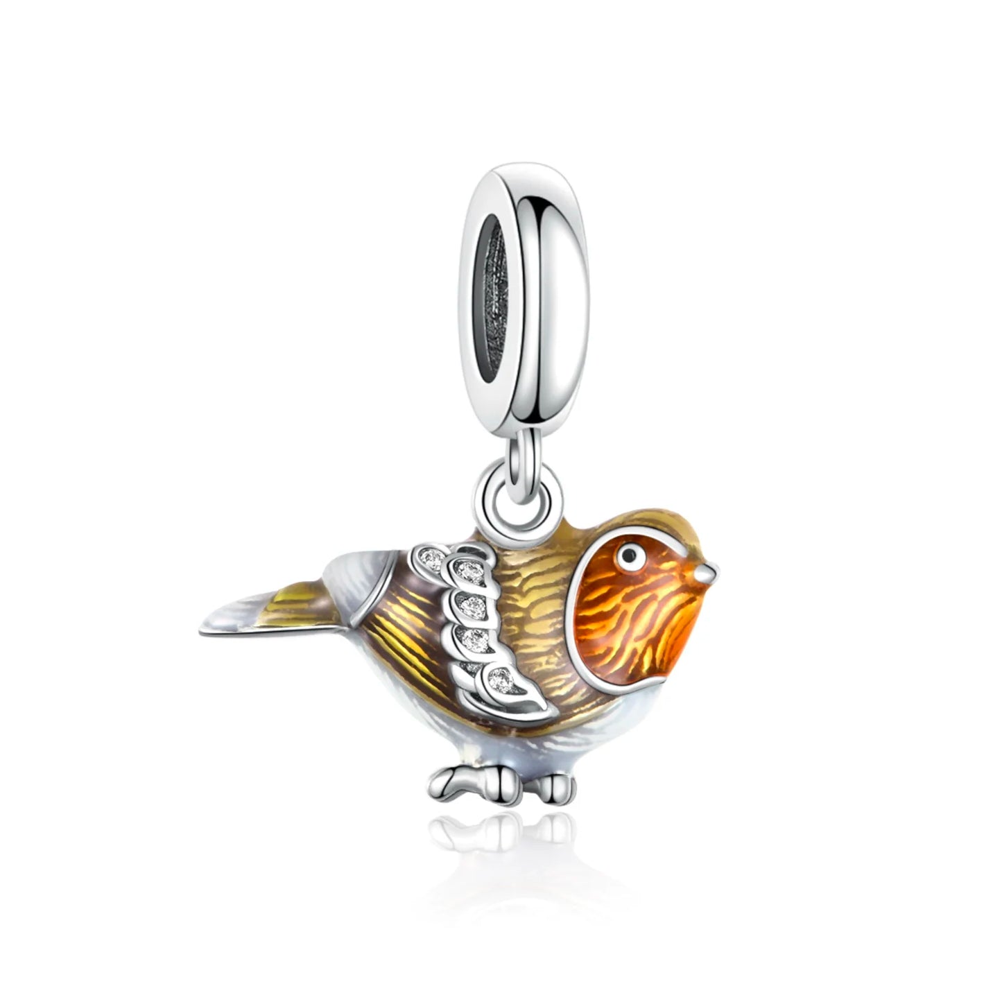 Fit Original Pan Charm Bracelet 925 Silver Rainbow Enamel Lorikeet Birrd Colorfull Parrot Bead For Making South Africa Berloque