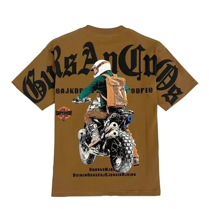 2023 Summer Men's T Shirt Japan Harajuku Fashion Graphic T Shirts Men 100%Cotton Men Clothing Tops Tee Short Sleeve T Shirts Men