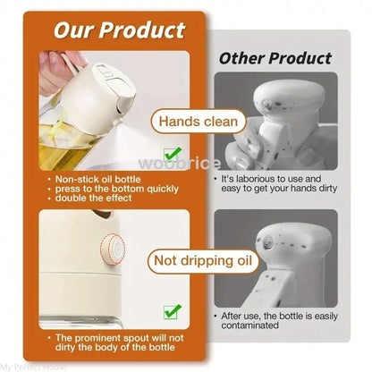Oil Cruet Kitchen Olive Oil Spray Dual Purpose Kitchen Oil Spray Can Leakproof  Spray Bottle Kitchen Household