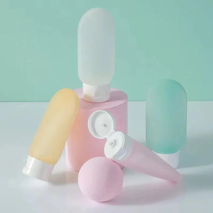 4Pcs/Set Refillable Bottle 60ml Soft Lotion Container Squeeze Tube Empty Bottle Portable Travel Shampoo Bottle