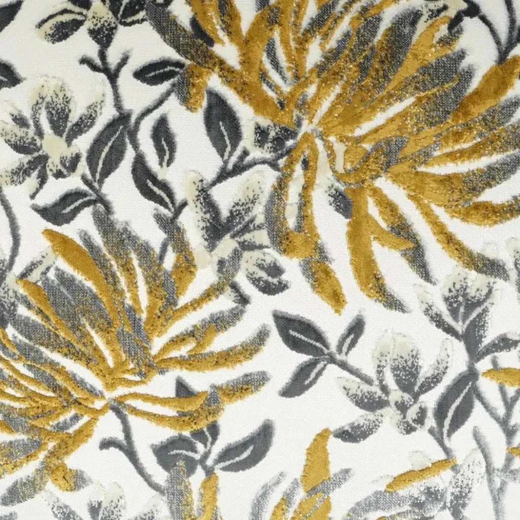 Sadah Mustard Floral Yellow Large Throw Pillow Insert