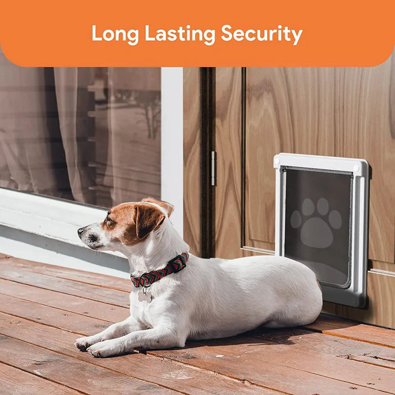 Strong Lockable Dog Door with Privacy Protection Flap Gate Pet Dog Door For Big Small Dogs Pet Safety Doors Easy to Install