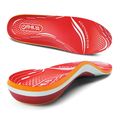 IFitna Plantar Fasciitis Relief Orthopedic Insole Flat Feet High Arch Support Metatarsal Pain Insert Men Wome Standing All Day