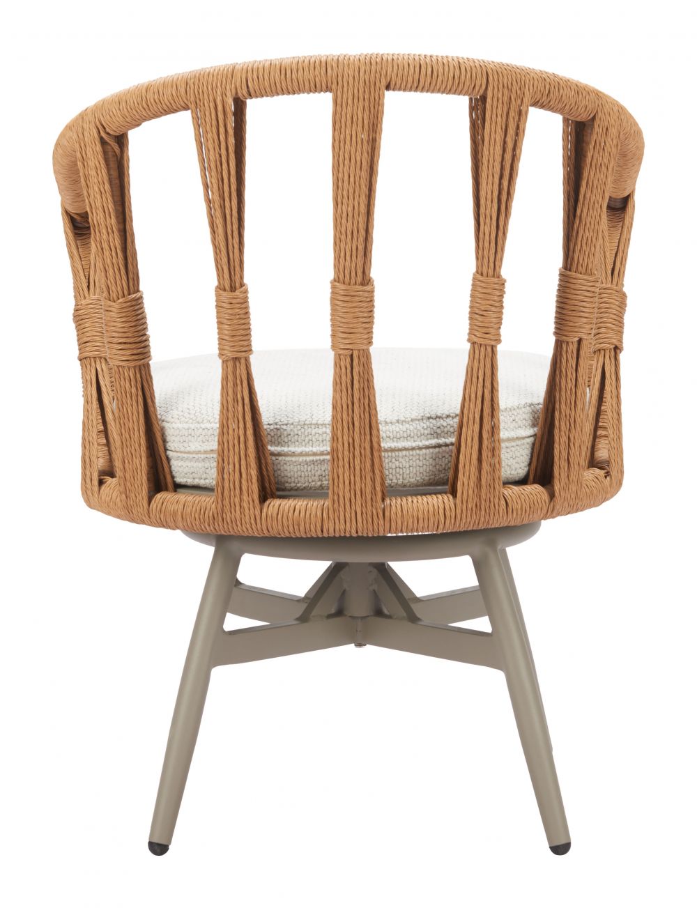 Safal Olefin Fabric Swivel Outdoor Dining Chair