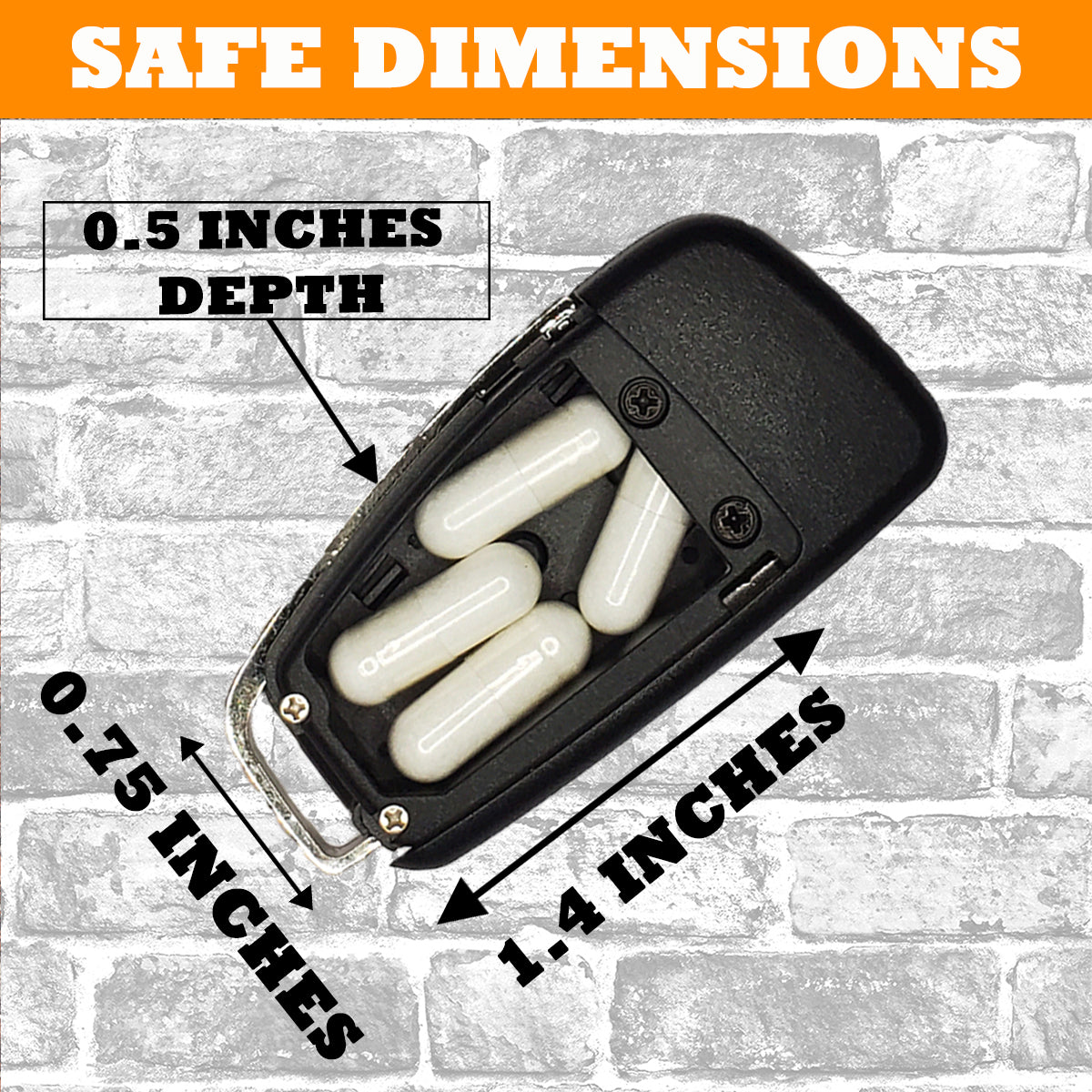 A6 Car Key Diversion Safe - Best Diversion Safes to Stash valuables in car secret compartment