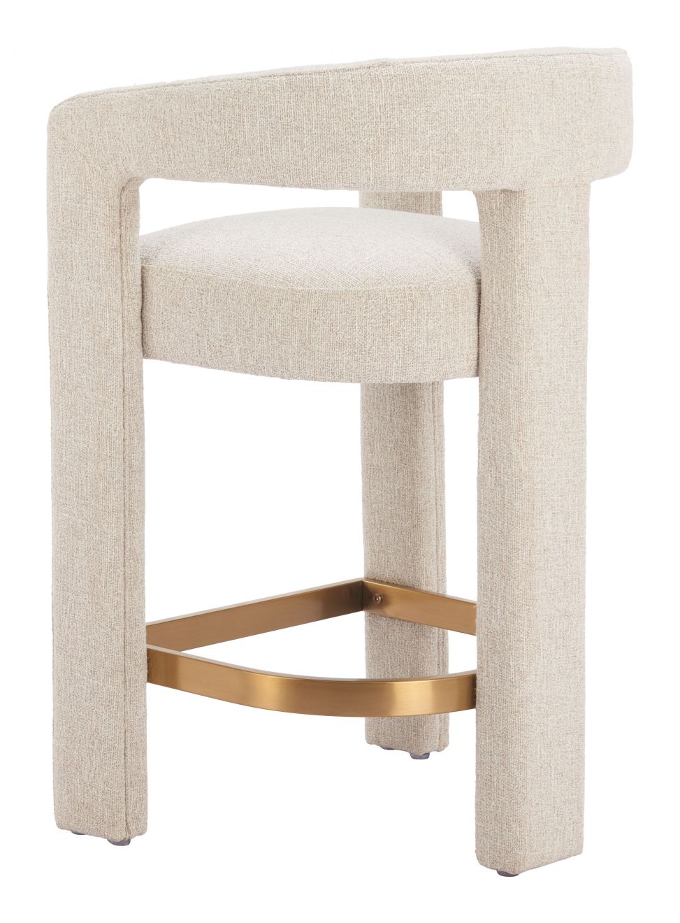 Saiko Textured Fabric Counter Stool