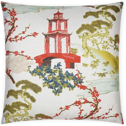 Sakura Coral Multi Color Throw Pillow Insert