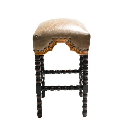 San Marco Handcrafted Leather Barstool