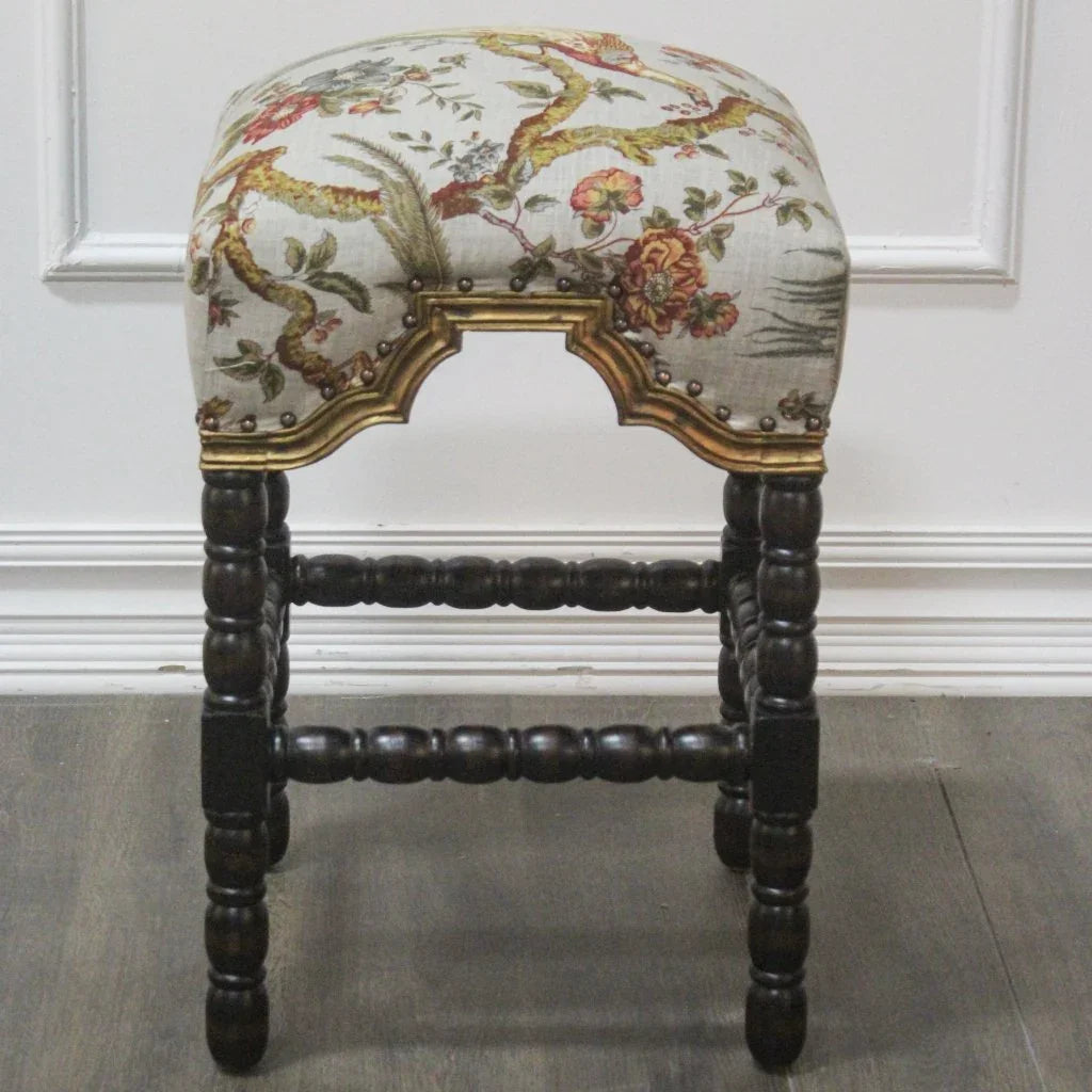 San Marco Handcrafted Leather Counter Stool
