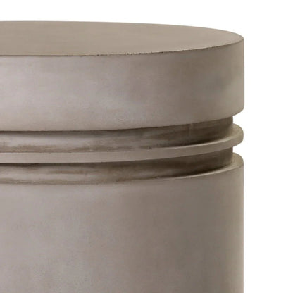 Santori Double Ring Concrete Patio Accent Table