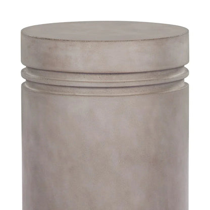 Santori Double Ring Concrete Patio Accent Table