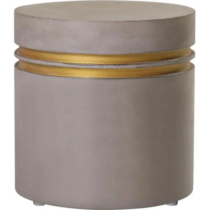 Santori Double Ring Short - Gold Outdoor End table