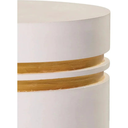 Santori Double Ring Tall - Gold Outdoor End table