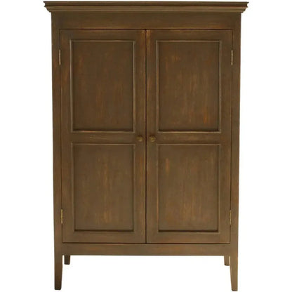 Sardinia Solid Wooden Brown Armoire