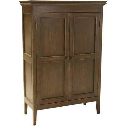 Sardinia Solid Wooden Brown Armoire