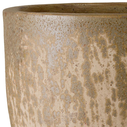 Saul Antique Amber Ceramic Outdoor Planter