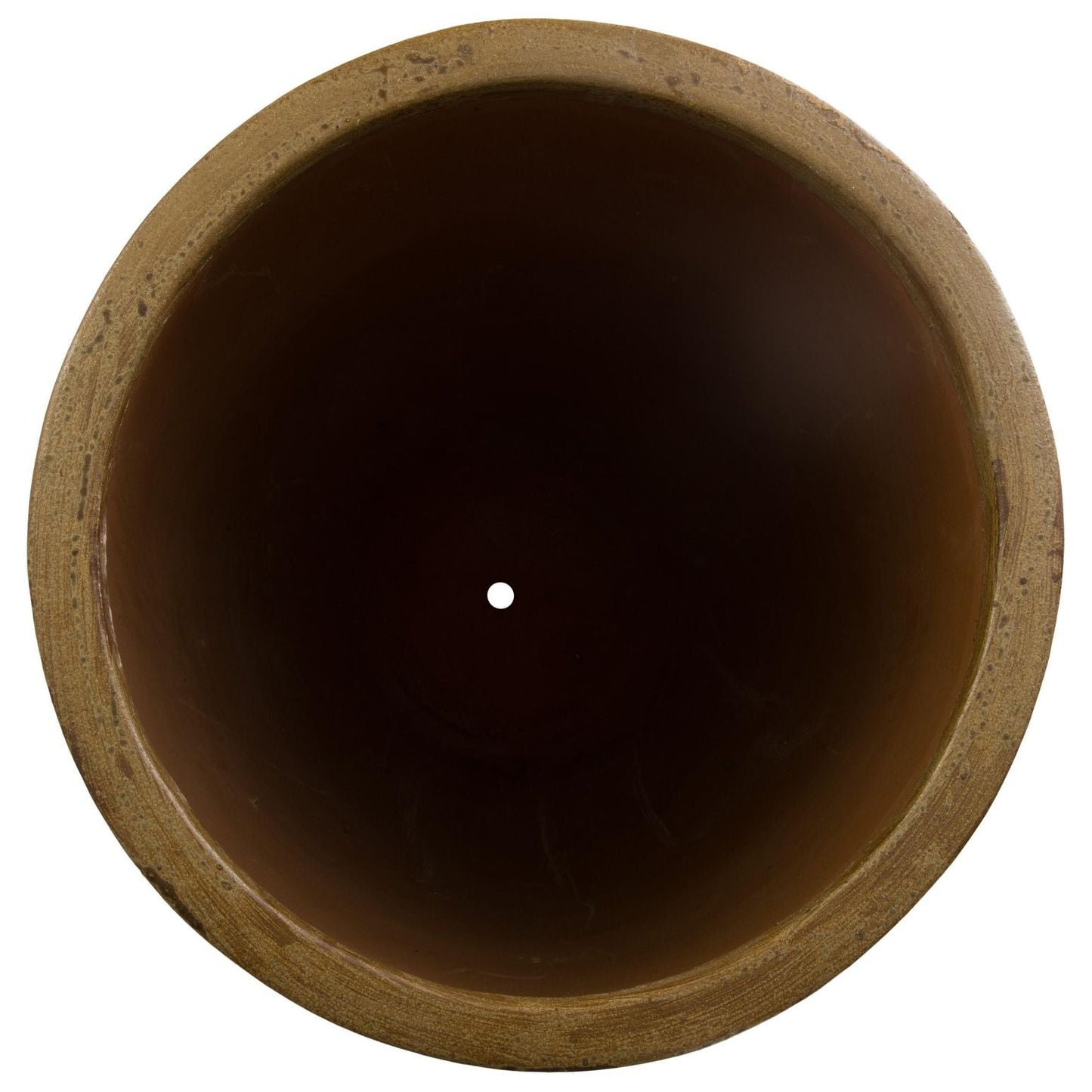 Saul Antique Amber Ceramic Outdoor Planter