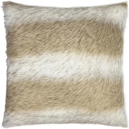 Savage Faux Fur Tan Taupe Large Throw Pillow Insert