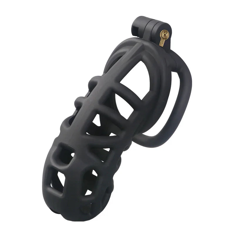 2026 New Cobra 3.0 Chastity Lock Cage SM Flirting Breathable Resin Male Virginity Device Fetish Male Penis Lock with 4 Rings