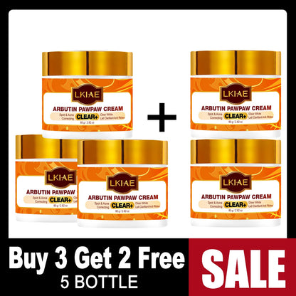 LKIAE Arbutin Whitening Set, With Vitamin C, Natural Papaya, Carrot, Remove Dark Spots, Melanin, Skin Moisturizer, Smooth Skin