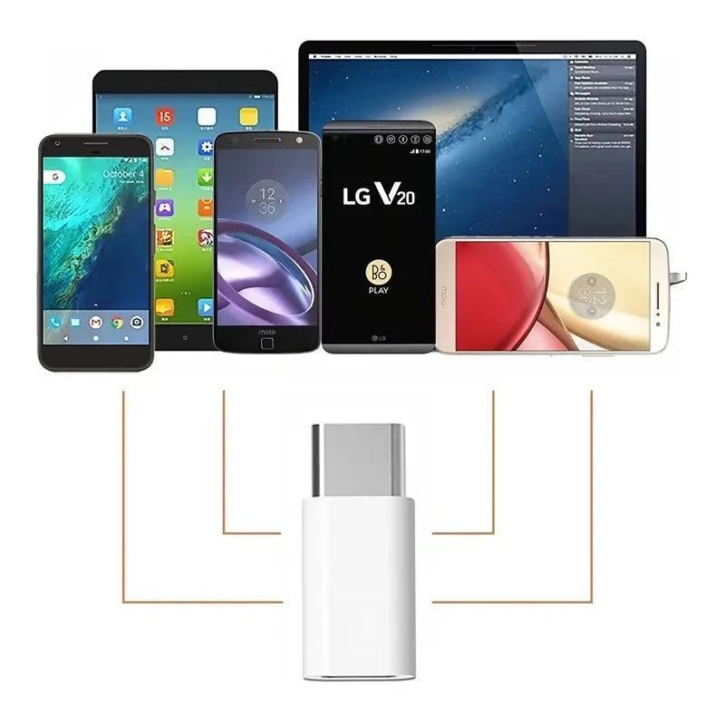 5Pcs Micro USB Female To Type C Male Adapter Converter for Android Smart Phone Tablet USB Type C To Micro USB Connector