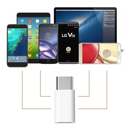 5Pcs Micro USB Female To Type C Male Adapter Converter for Android Smart Phone Tablet USB Type C To Micro USB Connector