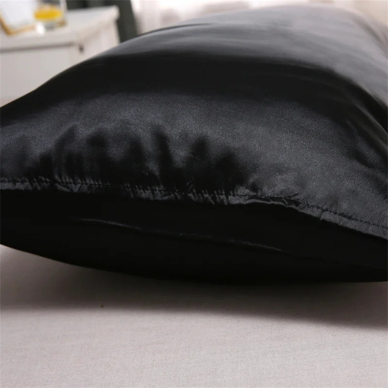 2PCS Pillowcase 100% Silk Pillow Cover Silky Satin Hair Beauty Pillow case Comfortable Pillow Case Home Decor wholesale 51*76CM
