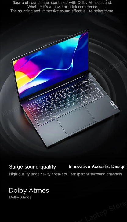 Lenovo laptop Xiaoxin Pro14 2024 14" 2.8K 120Hz OLED Screen AMD Ryzen 7-8845H 16G/32G LPDDR5 1TB/2TB PCIE4.0 SSD Notebook PC