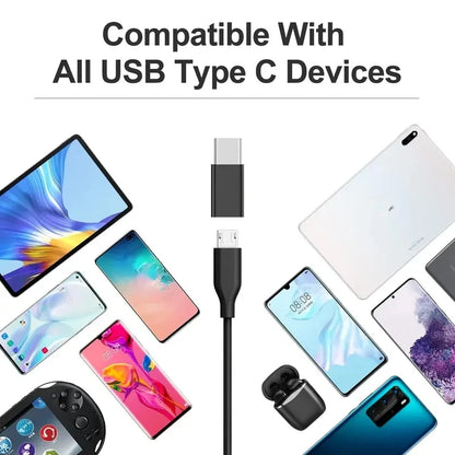 5Pcs Micro USB Female To Type C Male Adapter Converter for Android Smart Phone Tablet USB Type C To Micro USB Connector
