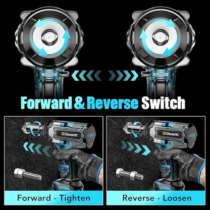 1800N.M Torque Brushless Electric Impact Wrench 1/2 inch Lithium-Ion Battery Cordless Wrench Tools For Makita 18V Battery Pins
