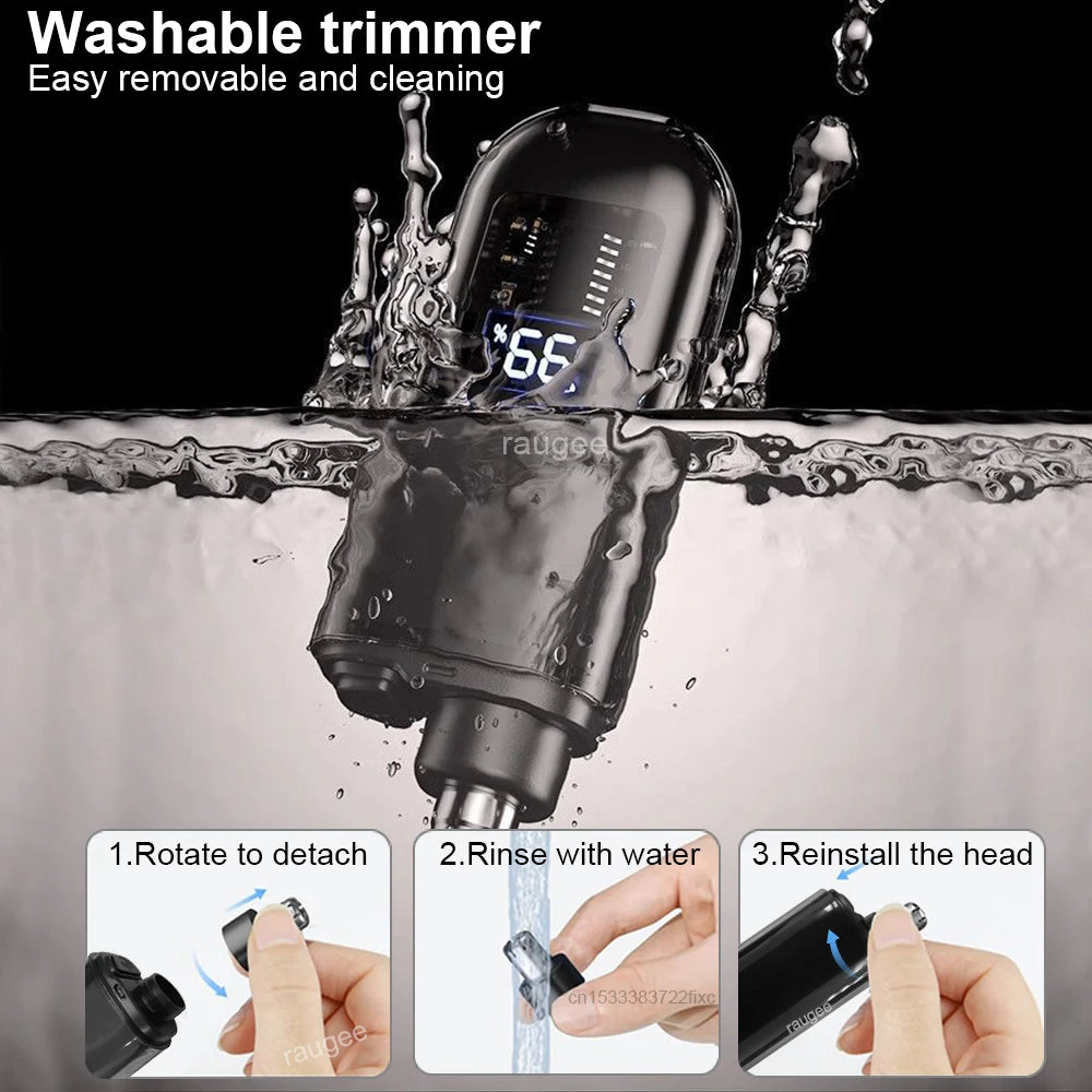 Nose Hair Trimmer Rechargeable Electric Nose Hair Remover Men Eyebrow Hair Shaving Razor Mini Pocket Portable Nose Hair Clipper