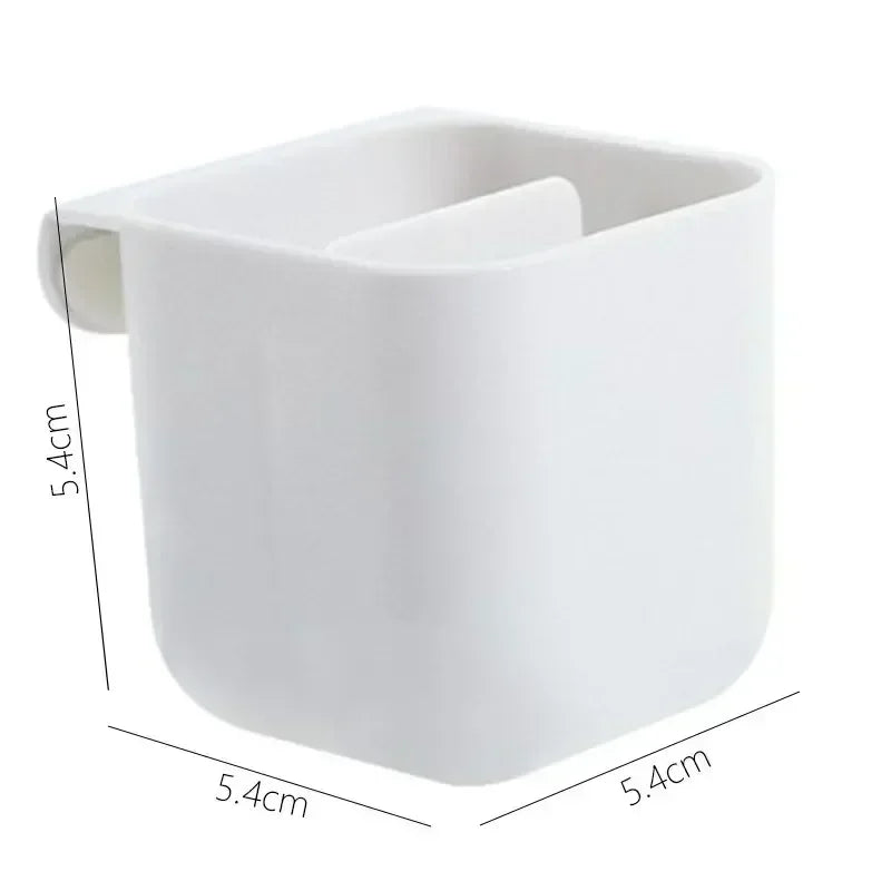 New Wall Mounted Storage Box No Punching TV Remote Control Storage Pen Holder Desk Organizer Multifunction Desk Organizers Shelf