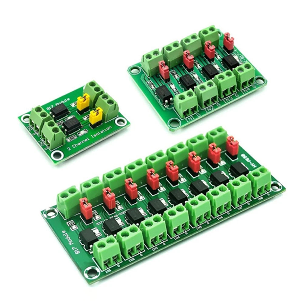PC817 Optocoupler Isolation Board Driver Photoelectric Isolated Module 2/4/8 Channel Optocoupler Isolation Module for New Module
