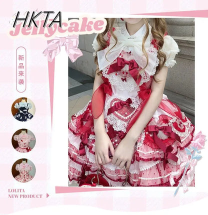 Cute Sweet Lolita Girls Shirt 2025 Summer New Bubble Short-sleeved Shirts Doll Collar Single-breasted Candy-colored Blouse Top